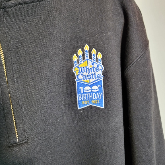 WHITE CASTLE NWOT Men's Pullover | size XL | Quarter Zip | Logo - Picture 4 of 10